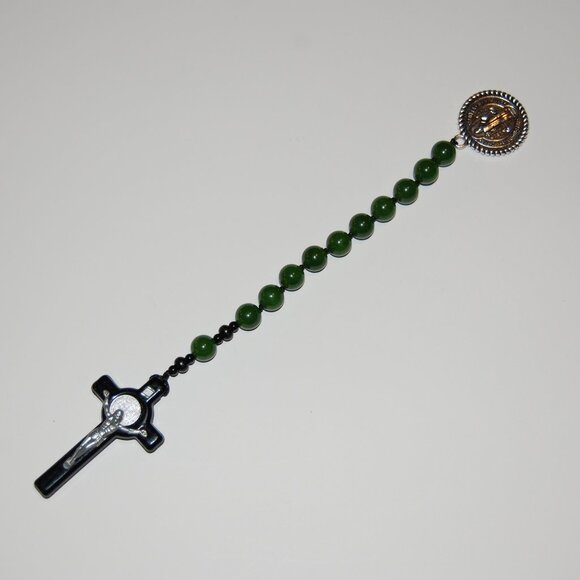 Pocket Rosary,Stone Beads,Gift Rosary,Small Rosary,Prayer Rosary,Knotted Rosary - Picture 3 of 3